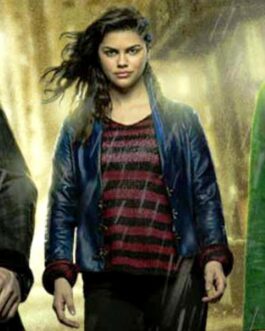 Fallon Smythe Gotham Knights Blue Leather Jacket