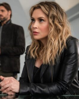 Brazen Alyssa Milano Leather Jacket