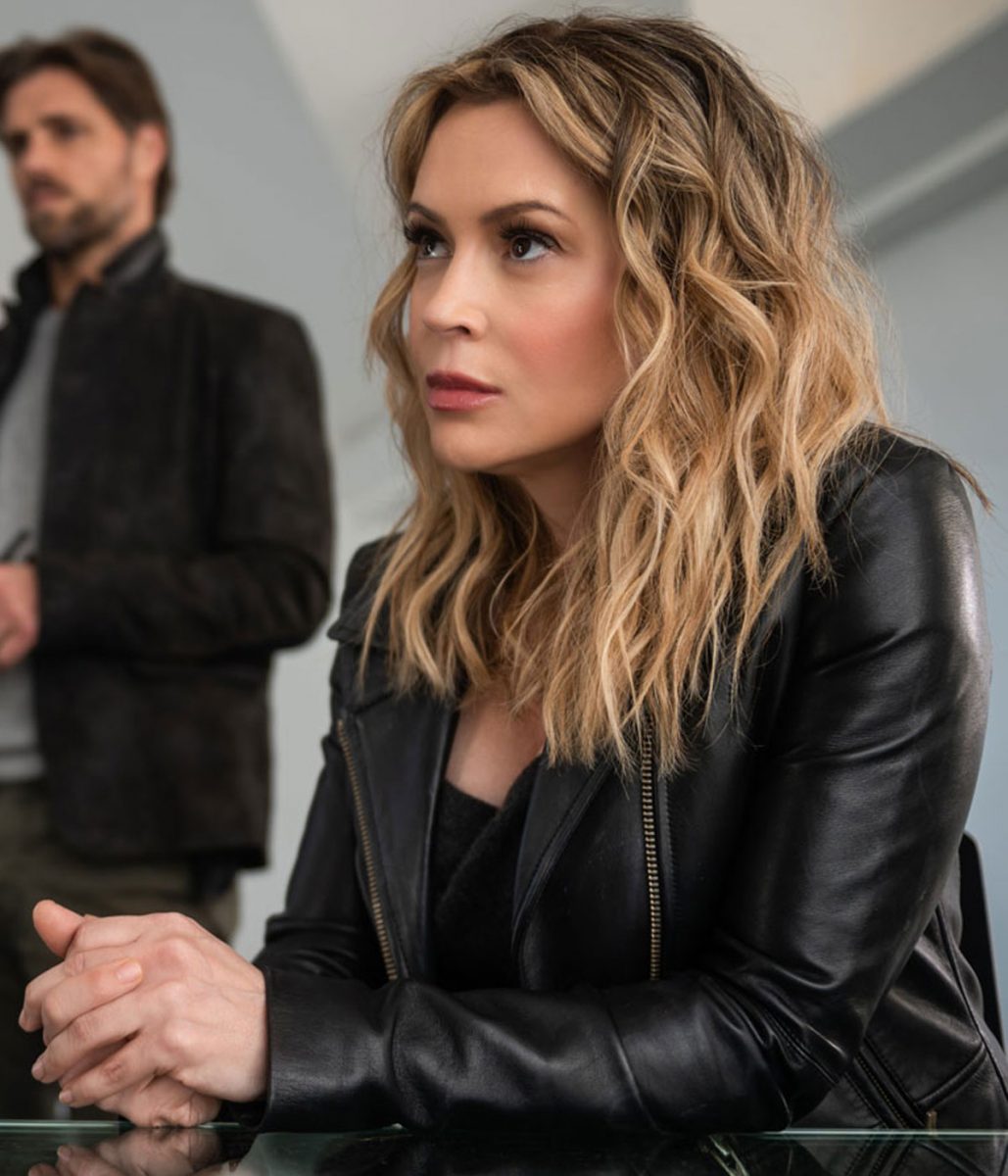 Brazen Alyssa Milano Leather Jacket