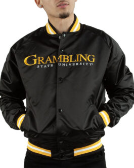 Grambling State Black Lightweight Satin Jacket