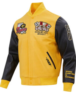 Grambling Tigers Homecoming Gold Varsity Jacket