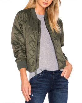 Tracy Spiridakos Chicago PD S08 Quilted Green Jacket