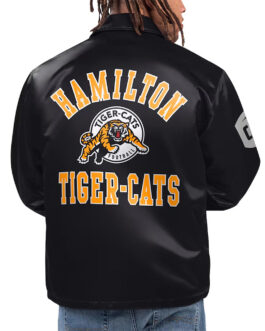Hamilton Tiger-Cats Option Route Black Coaches Jacket