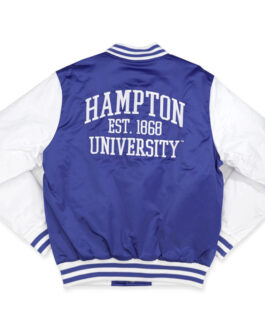 Hampton University Blue and White Jacket