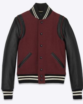 FBI Keisha Castle-Hughes Maroon and Black Varsity Jacket
