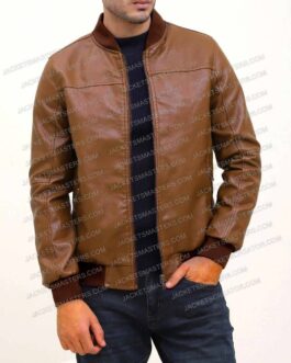 Dean Norris Breaking Bad Brown Bomber Leather Jacket