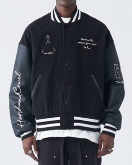 Letterman Eight Ball Paisley Harsh and Cruel Jacket