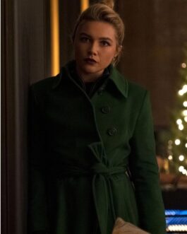 Florence Pugh Hawkeye Green Wool Coat