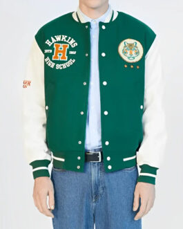 Stranger Things Hawkins Stadium Varsity Jacket
