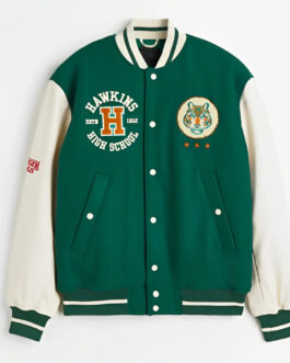 Stranger Things Hawkins Stadium Varsity Jacket