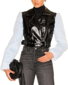 The Other Black Girl Ashleigh Murray Leather Vest