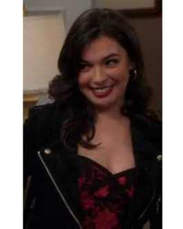 Head of the Class Isabella Gomez Black Suede Jacket