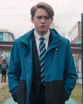 Heartstopper Kit Connor Blue Hooded Jacket