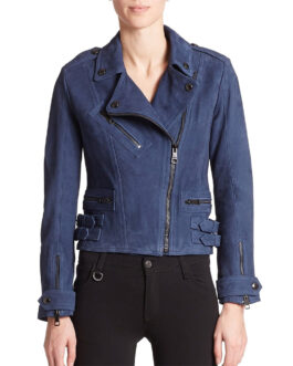 Life in Pieces Betsy Brandt Suede Jacket