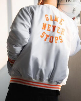 Hennessy White Satin Jacket