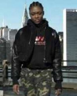 Hightown S02 Imani Lewis Cropped Bomber Jacket