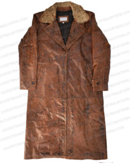 Lin Manuel Miranda His Dark Materials Brown Leather Coat