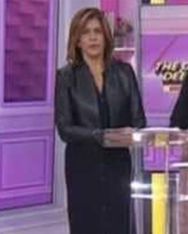 Hoda Kotb The Today Show Black Leather Jacket