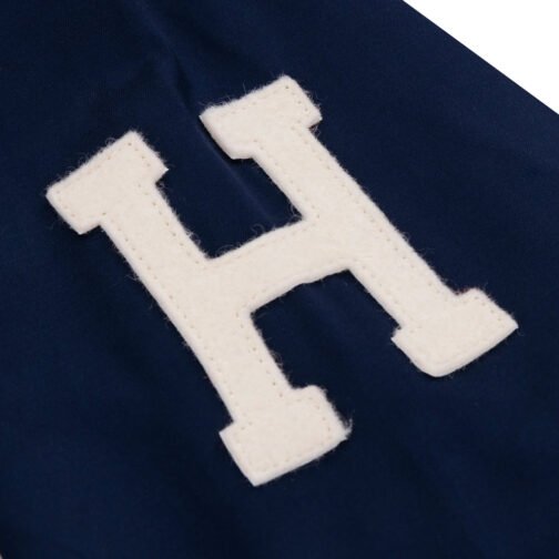 Homestead Grays Navy Satin Windbreaker - Image 3