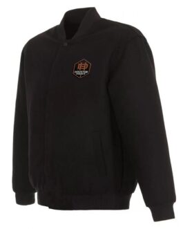 FC Houston Dynamo Varsity Wool Black Jacket