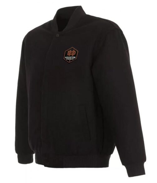 FC Houston Dynamo Varsity Wool Black Jacket