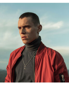 The Mess You Leave Behind Aron Piper Red Bomber Jacket