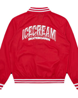 ICECREAM Red Nylon Bomber Jacket