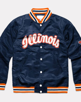 Script Illinois Fighting Illini Navy Jacket