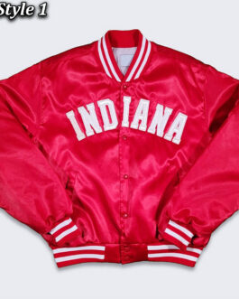 Starter Indiana Hoosiers Bomber Red Jacket
