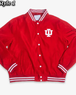 Indiana University Bloomington Red Bomber Jacket