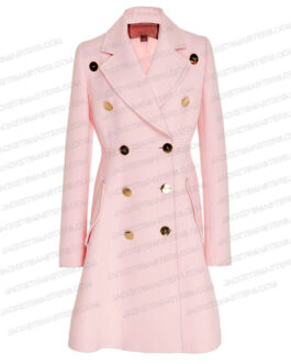 Arden Cho Partner Track Pink Wool Coat