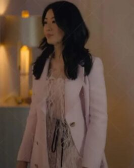 Arden Cho Partner Track Pink Wool Coat