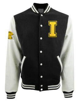 Iowa Hawkeyes Football Helmet Varsity Jacket