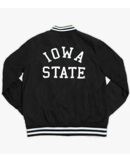 Iowa State Jack Trice Black Bomber Jacket