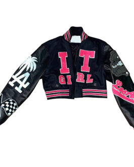 It Girl Marlenciaga Angel Varsity Jacket