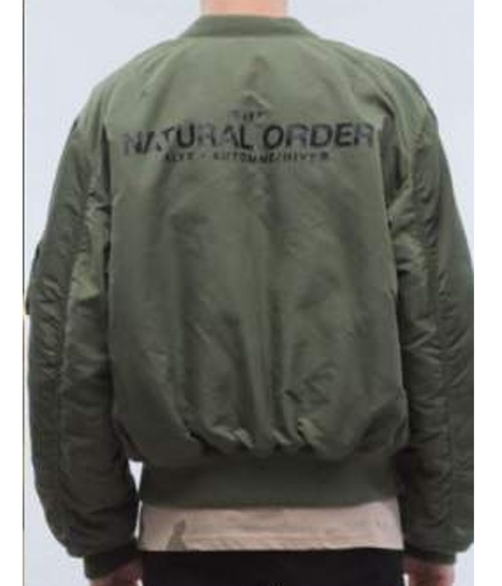 Jabari Banks Bel-Air Bomber Green Jacket - Image 7