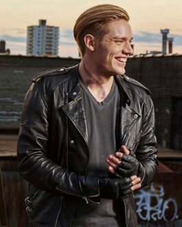 Shadowhunters Dominic Sherwood Black Leather Jacket