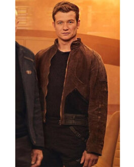 Star Trek Picard Ed Speleers Suede Jacket