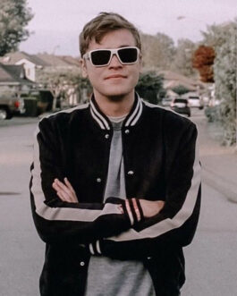 Supernatural Alexander Calvert Striped Varsity Jacket