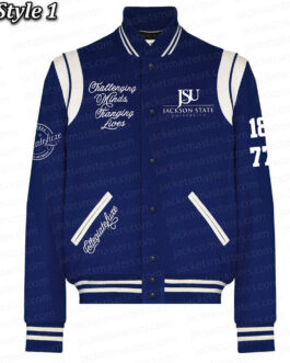 Jackson State University Navy Varsity Wool Jacket