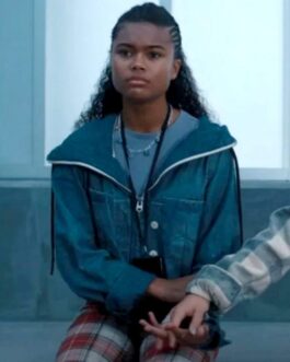 Ella Balinska Resident Evil Blue Jacket