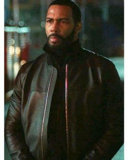 Omari Hardwick Ghost Power Black Leather Jacket