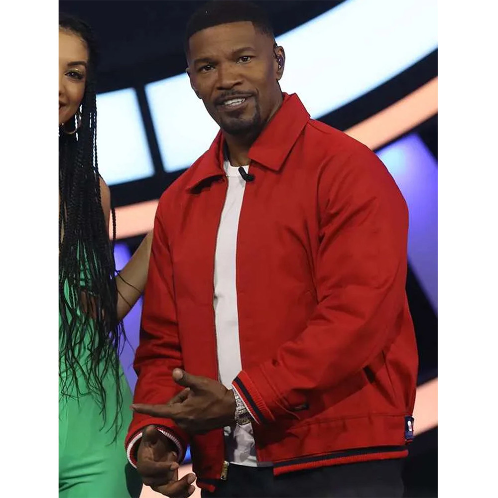 We Are Family Jamie Foxx Red Jacket