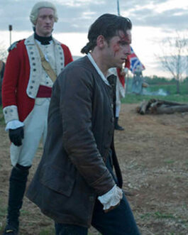 Jamie Bell Turn Washington’s Spies Brown Leather Jacket