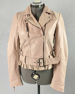 I Didn’t Do It Piper Curda Pink Leather Jacket