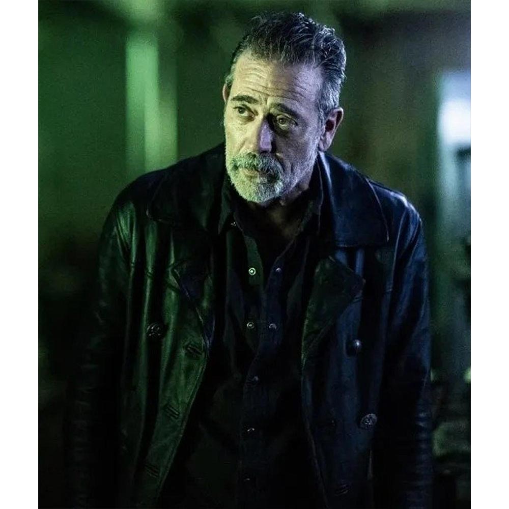 Negan The Walking Dead City Leather Peacoat - Image 6