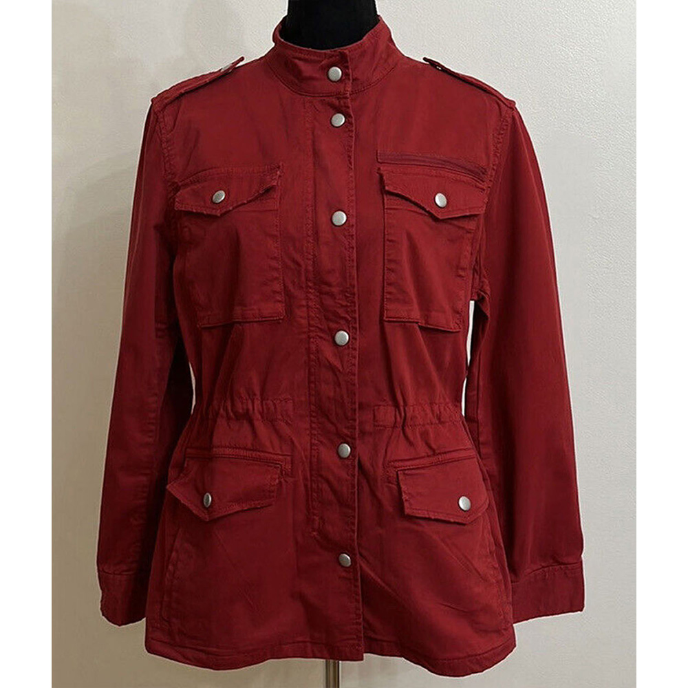New Girl S06 Zooey Deschanel Red Jacket