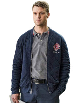 Jesse Spencer Chicago Fire Quilted Blue Jacket