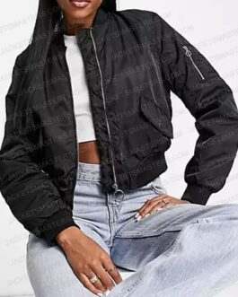 Jenna Coleman The Sandman Bomber Black Jacket