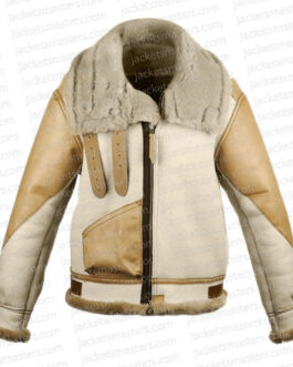 Callum Turner Masters of the Air Leather Jacket